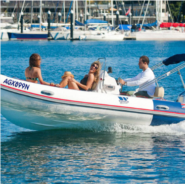 Aluminum Rib Boat Functions in Water